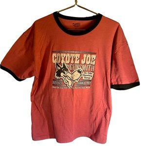 Planks Coyote Joe gunsmith graphic T-shirt